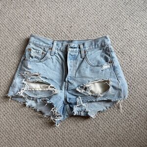 Levi Denim cut off jean shorts